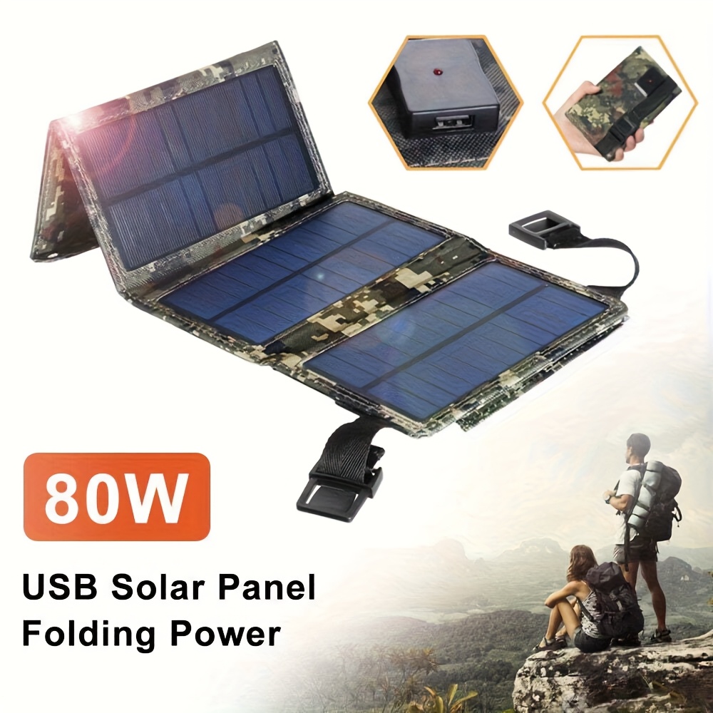 [Solar Panel] 80W Portable Fol - Outdoor In Camping 评论和价格