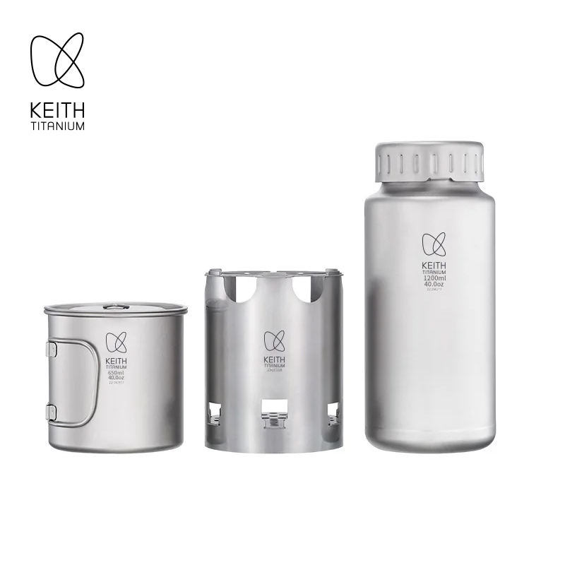 KEITH Pure Titanium Nesting Ca - Outdoor Camping Stove Wood 评论和价格
