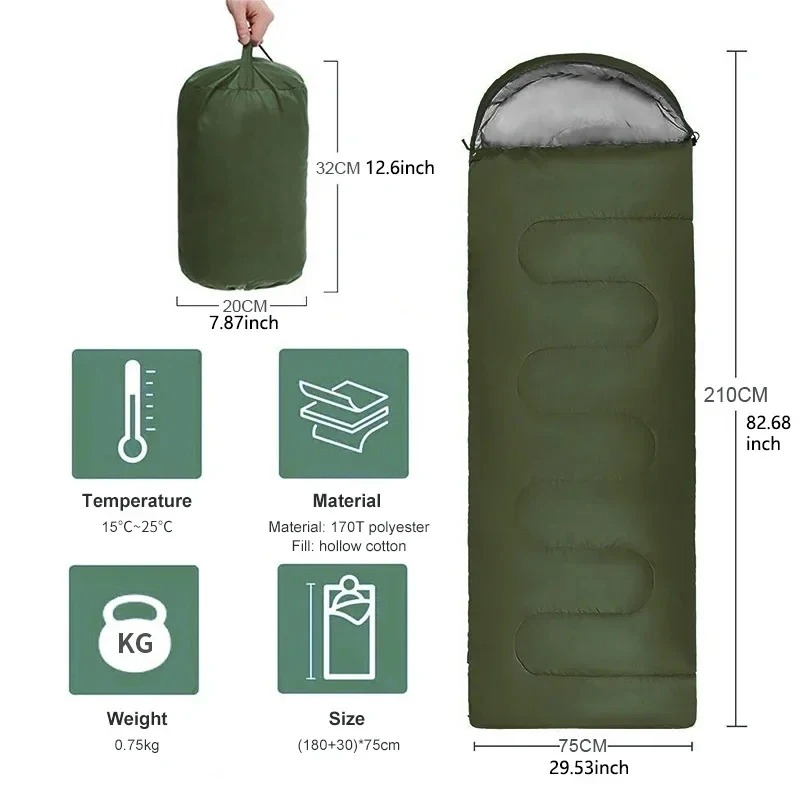 Camping Sleeping Bag Lightweig - Outdoor Camping In Winter 评论和价格