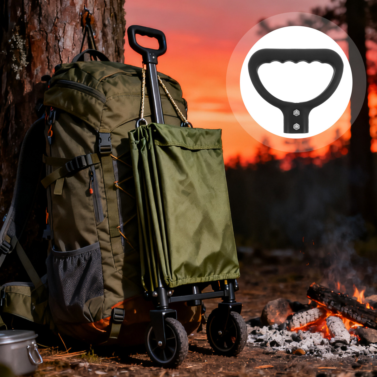 Wagon Handle Bar Replacement F - Outdoor Camping Trolley 评论和价格