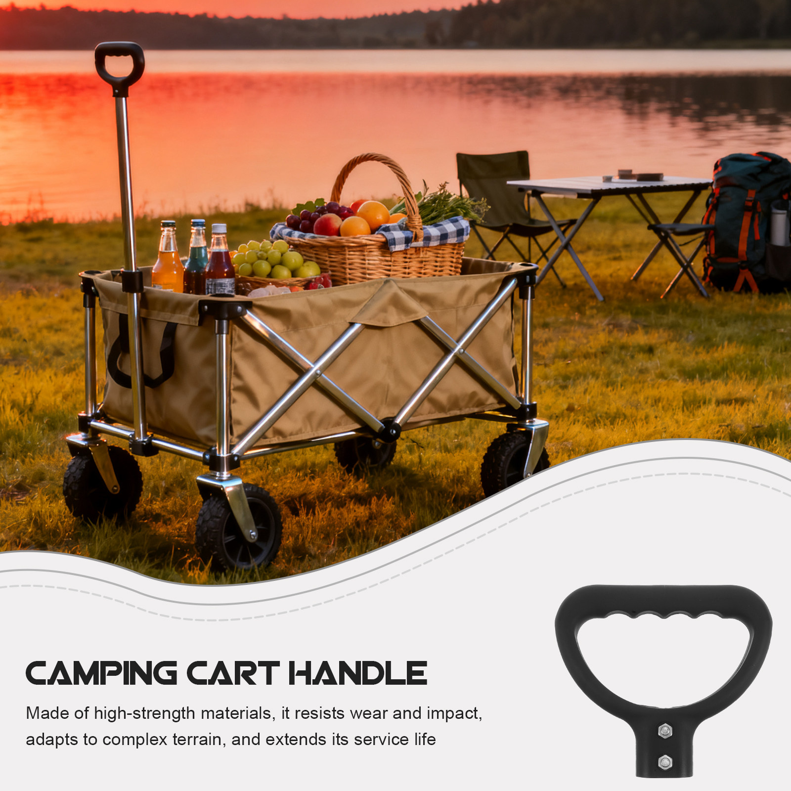 Wagon Handle Bar Replacement F - Outdoor Camping Trolley 评论和价格