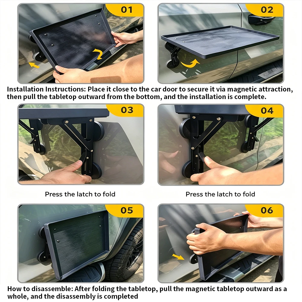 Portable Car Side Door Hanging - Outdoor Camping Cooking Table 评论和价格