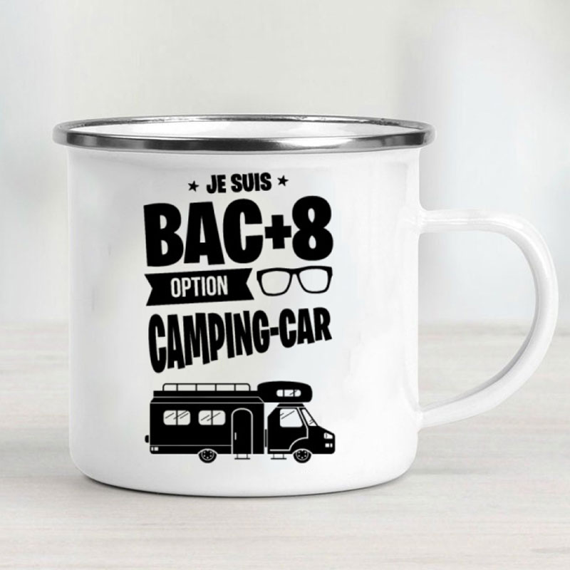 Camping Car Enamel Mug Adventu - Outdoor Camping Van 评论和价格