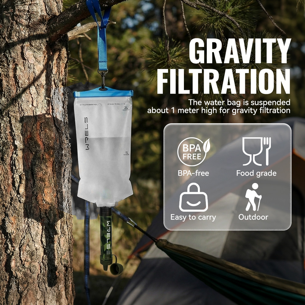 WRELS Outdoor Portable Water F - Outdoor Camping Water Filter 评论和价格