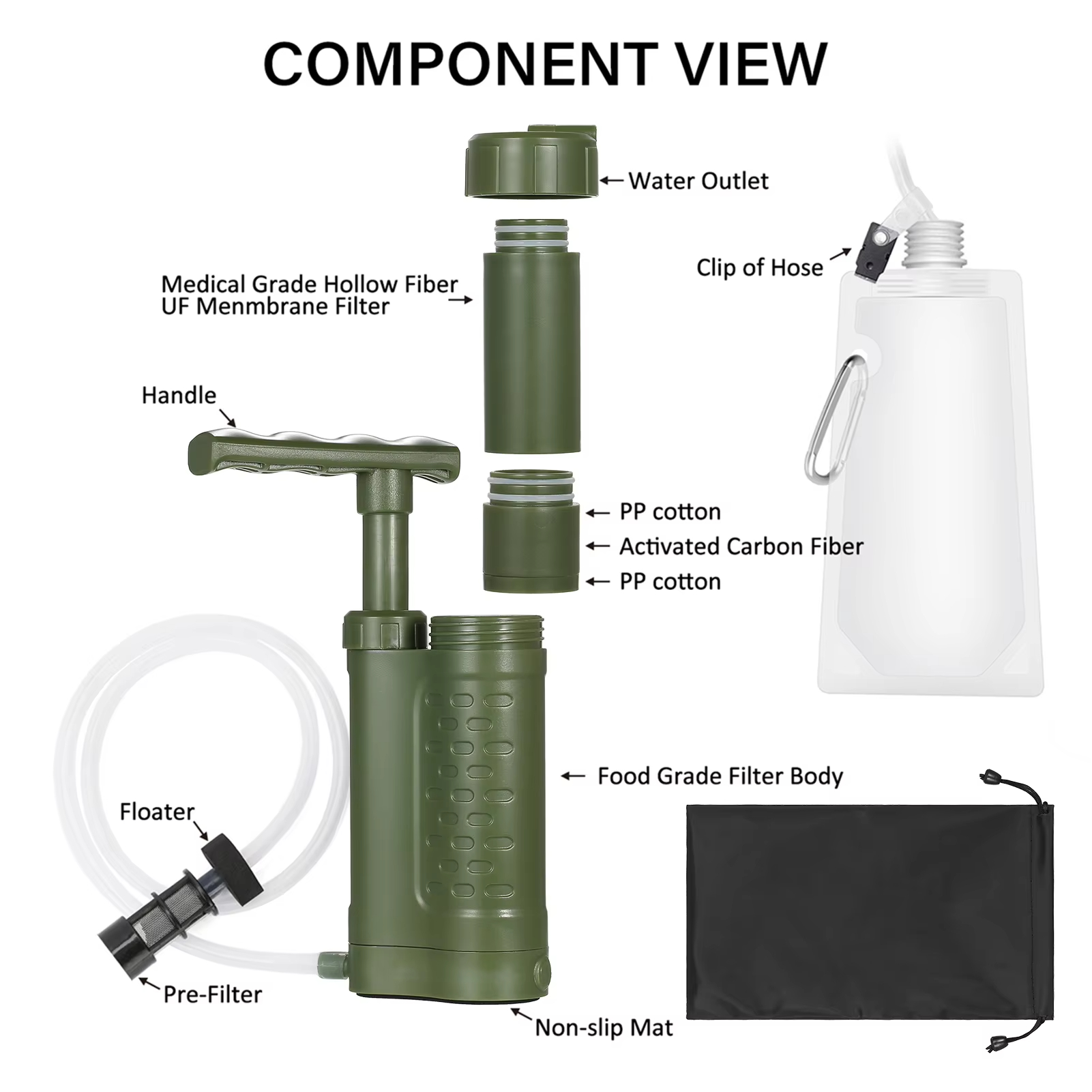 Outdoor Emergency Filtration T - Outdoor Camping Water Filter 评论和价格