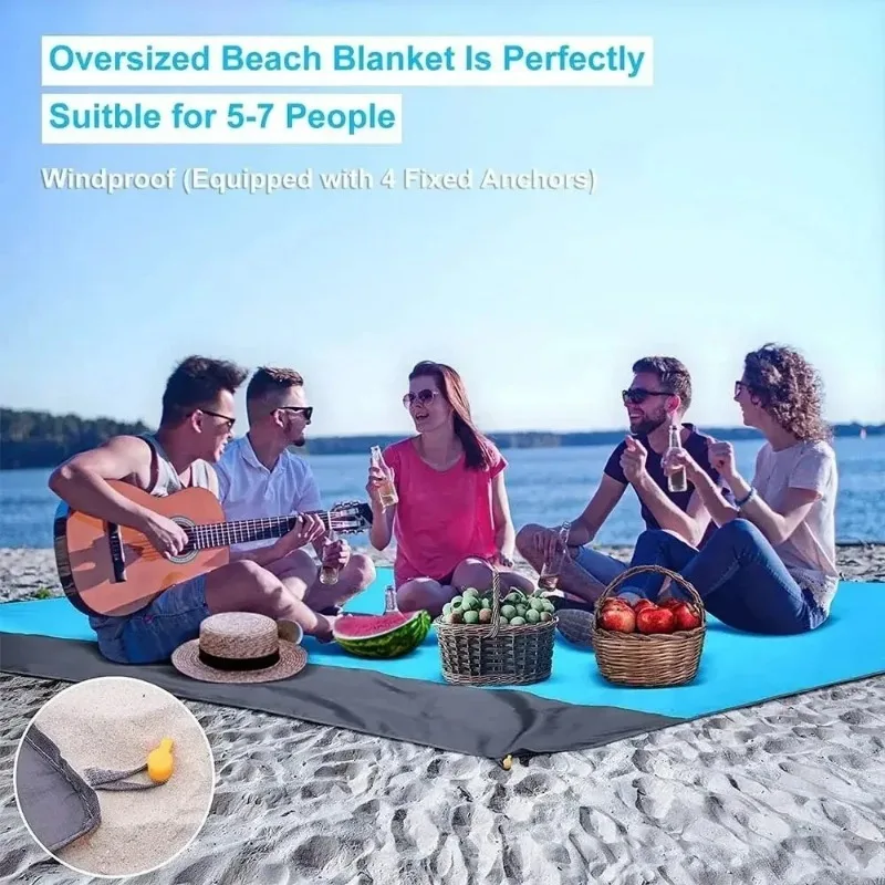 200*210cm Sandproof Beach Blan - Outdoor Camping Rug Waterproof 评论和价格