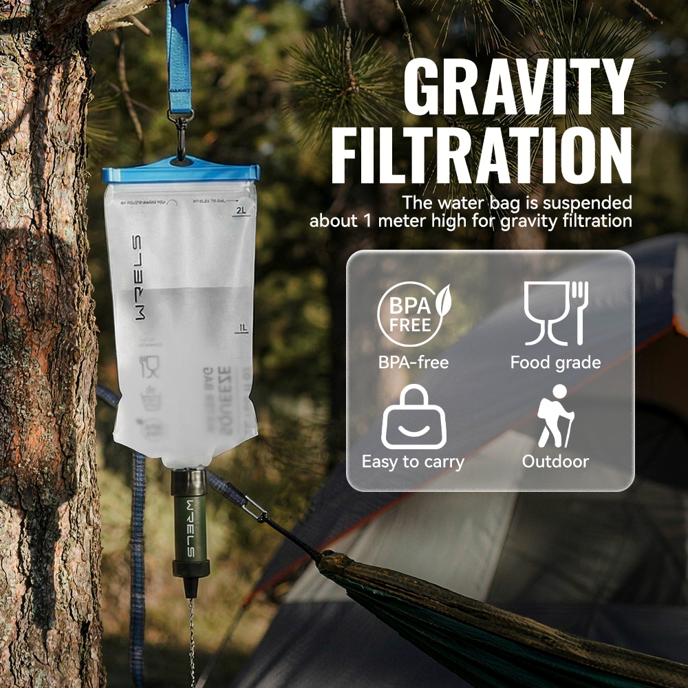 WRELS Camping & Survival Emerg - Outdoor Camping Water Filter 评论和价格