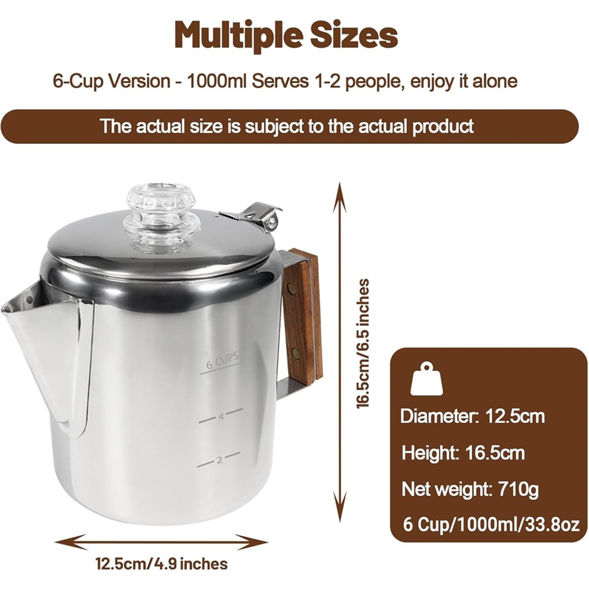 6 Cup Percolator 304 Stainless - Camp Percolator Coffee 评论和价格
