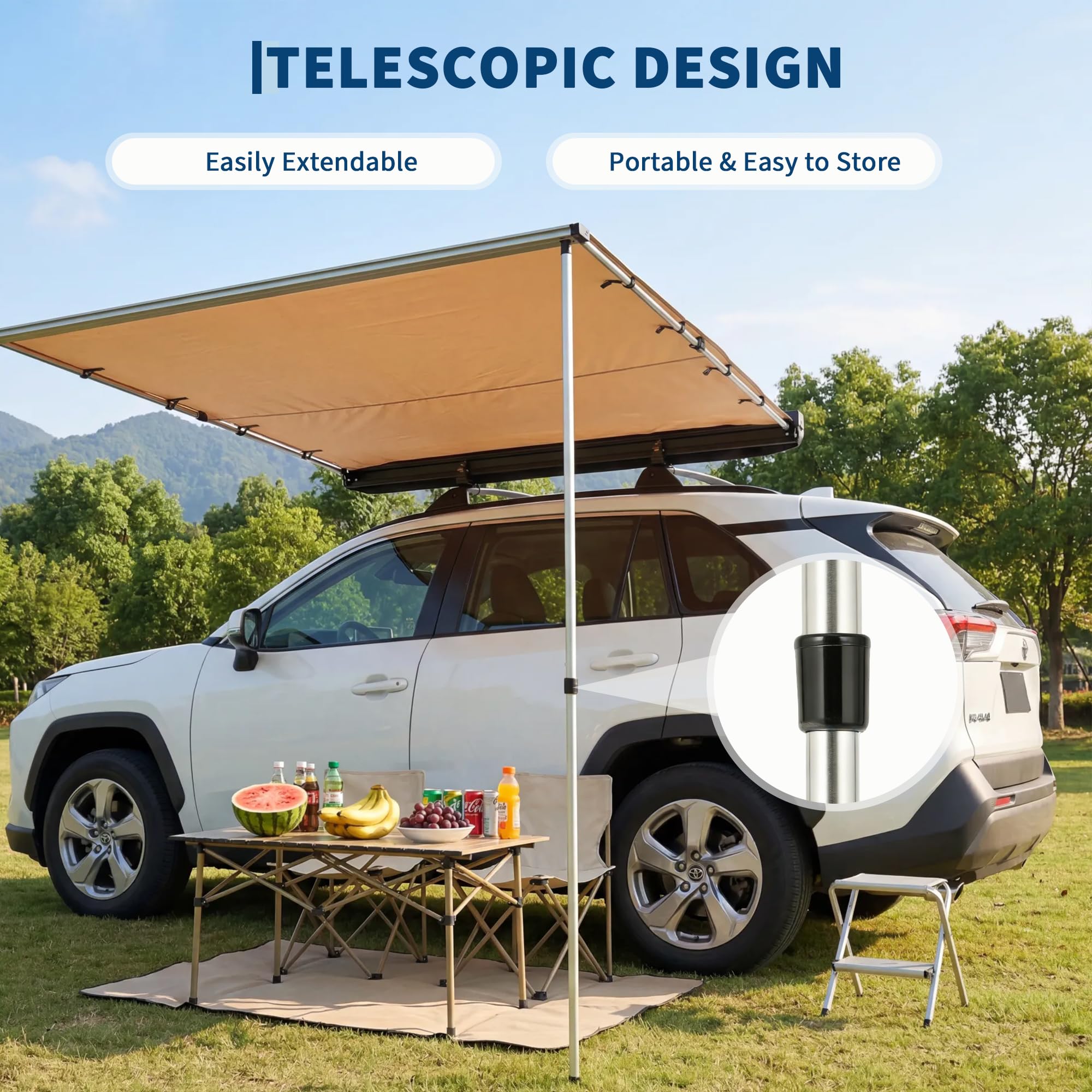 SUV Truck Van Roof Rack Awning - Outdoor Camping Van 评论和价格